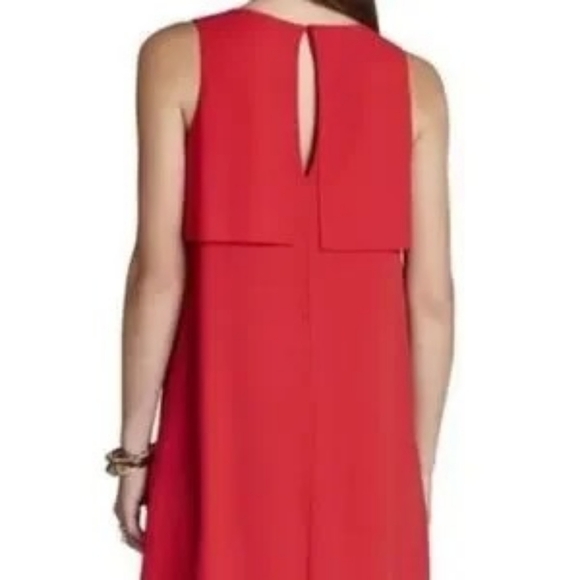 BCBGMaxAzria Amelie Sleeveless Draped Dress Poppy Pink Mini M - Picture 2 of 12
